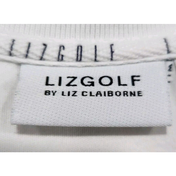 LizGolf Womens Polo Golf Shirt Short Sleeves Large Graphic Print Both Sides - Picture 2 of 6